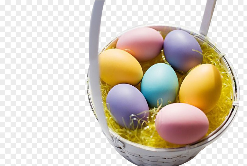 Bucket Of Eggs Easter Bunny Egg Basket Wallpaper PNG