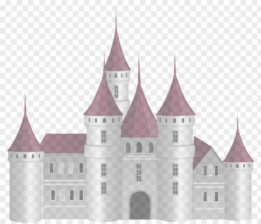Facade Medieval Architecture Landmark Pink Castle Château Property PNG