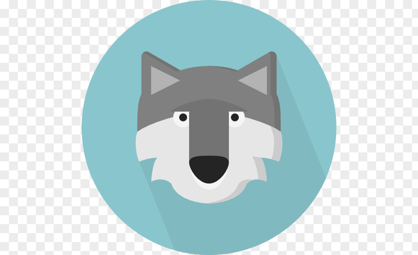 Gray Wolf Icon Design PNG