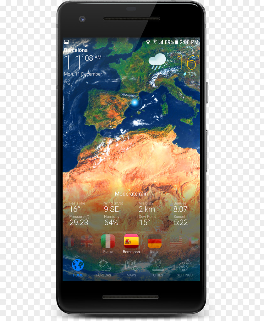 WORLD MAP 3D Weather Radar Forecasting PNG