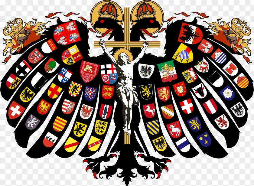Ninety Vector Holy Roman Empire Double-headed Eagle Emperor Reichsadler PNG