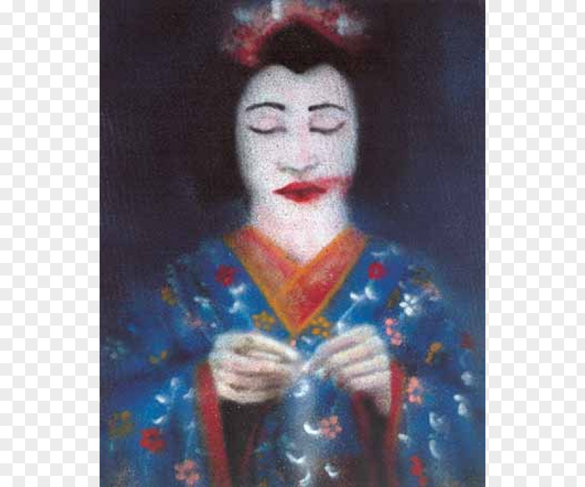 Doll Geisha Modern Art Portrait PNG