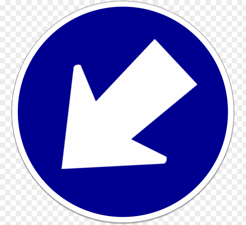 Logo Electric Blue Traffic Signs Arrow PNG