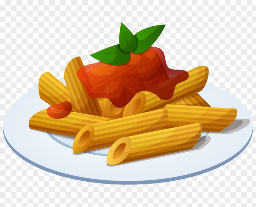 Pasta Pesto Italian Cuisine Penne Vector Graphics PNG