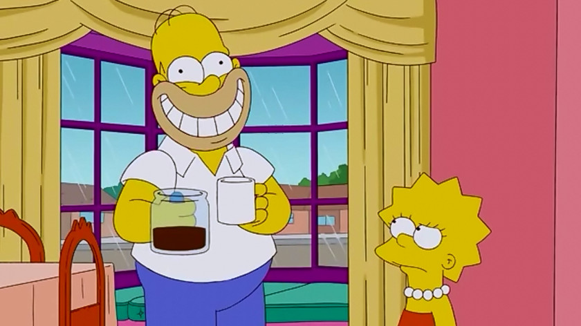 Simpsons Homer Simpson Coffee Marge Lisa Barney Gumble PNG