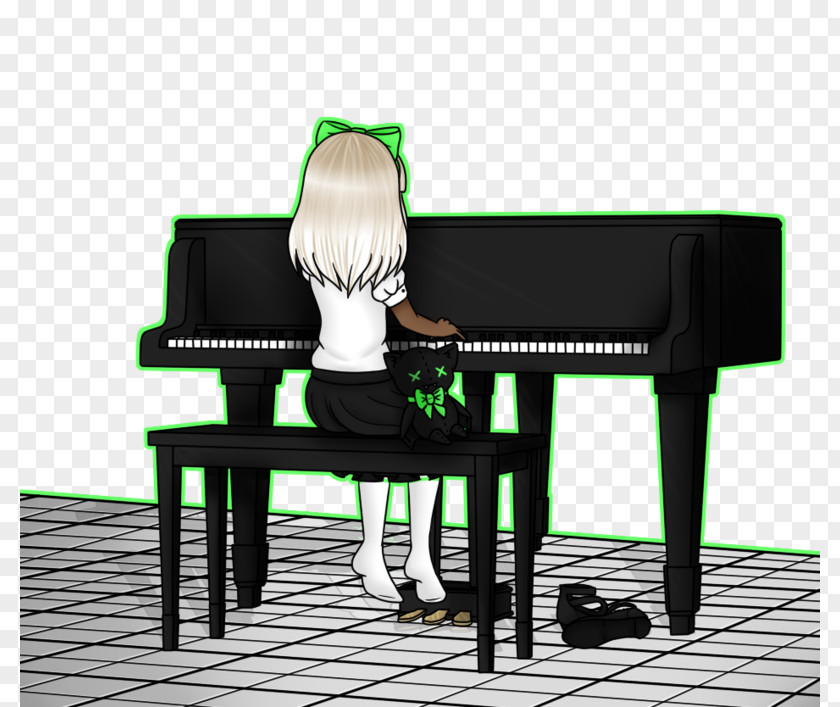 Piano Spinet Chair Desk PNG