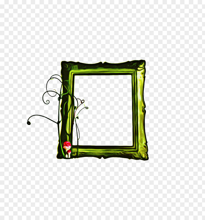 Plant Picture Frame Background Green PNG
