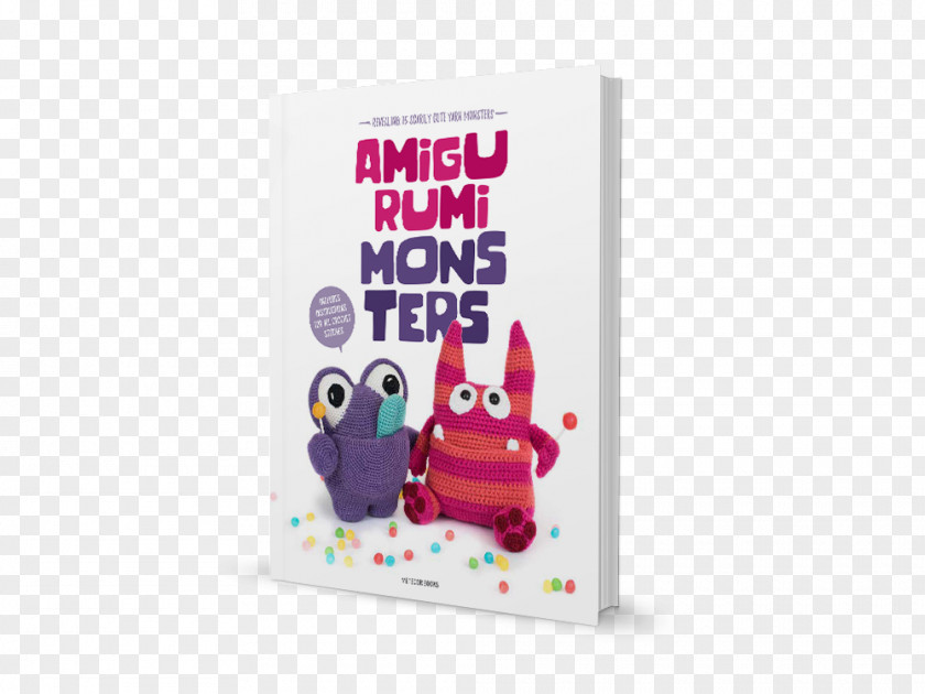 Book Mockup Amigurumi Monsters: Revealing 15 Scarily Cute Yarn Monsters Haak De Schattigste Crochet Zoomigurumi: Originele Patronen PNG