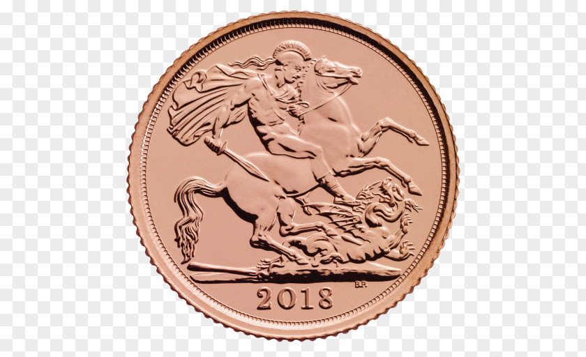 Coin Royal Mint Half Sovereign Britannia Bullion PNG