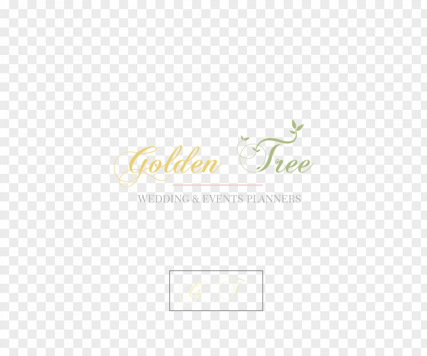 Golden Tree Logo Brand Line Font PNG