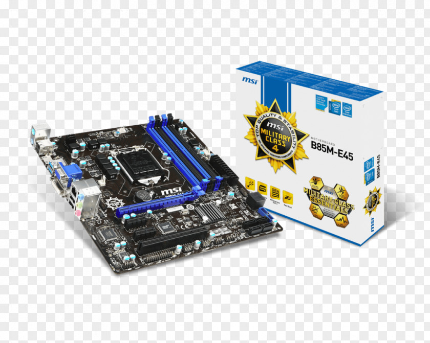 Intel LGA 1150 Motherboard Micro-Star International MicroATX PNG