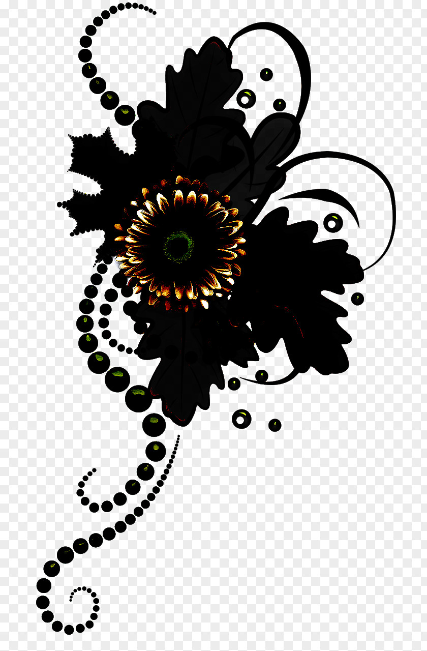 Plant Visual Arts Clip Art Black-and-white Flower PNG
