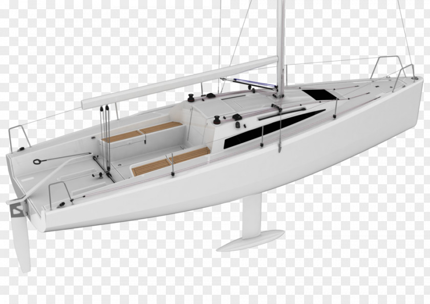 Sapphire Boat Sailing Yacht Scow PNG