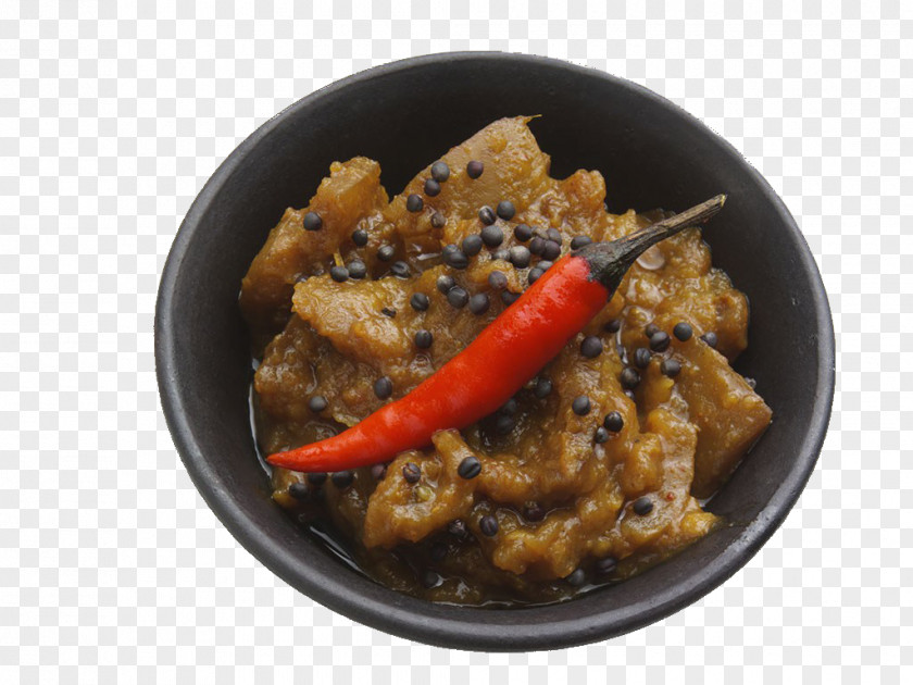 Spicy Eggplant In The Bowl Chutney Indian Cuisine Vegetarian Curry PNG