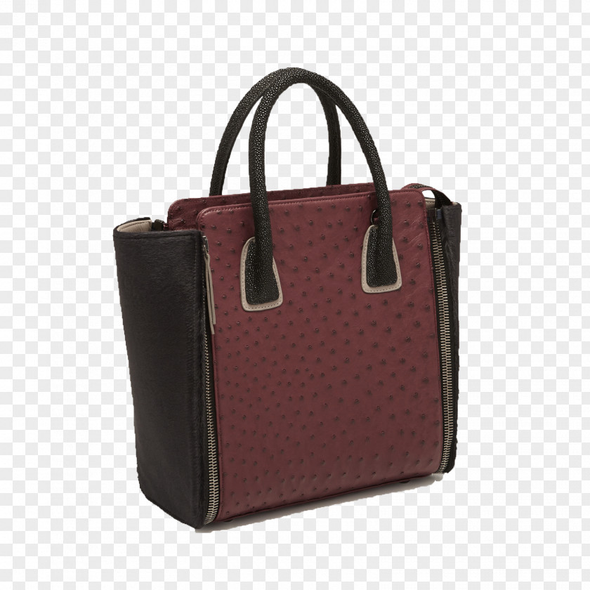Zipper Pouch Handbag Tote Bag Leather Satchel PNG