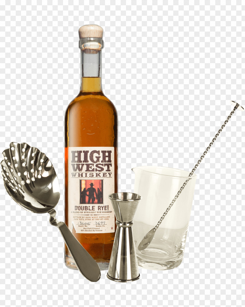 Manhattan Cocktail Liqueur Rye Whiskey High West Distillery PNG