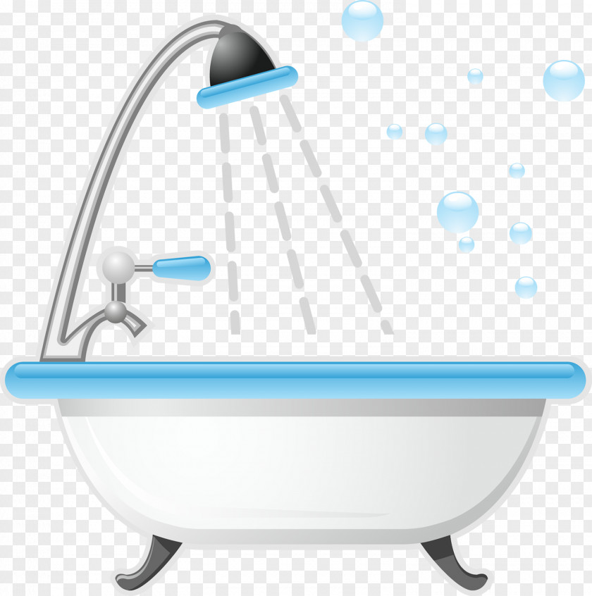 Simple Bathtub Vector Bathroom Toilet Tap PNG