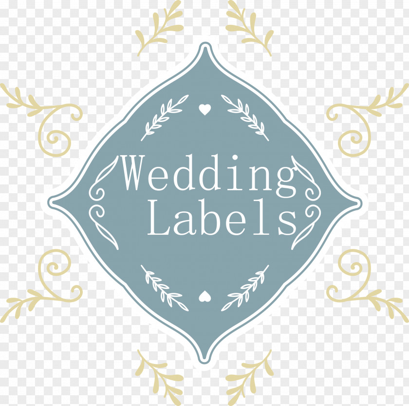 Vector Wedding Label Invitation Illustration PNG