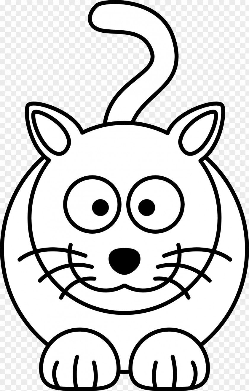 Bib Cliparts Cat Kitten Black And White Cartoon Clip Art PNG