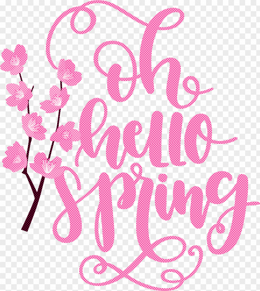 Hello Spring Oh PNG