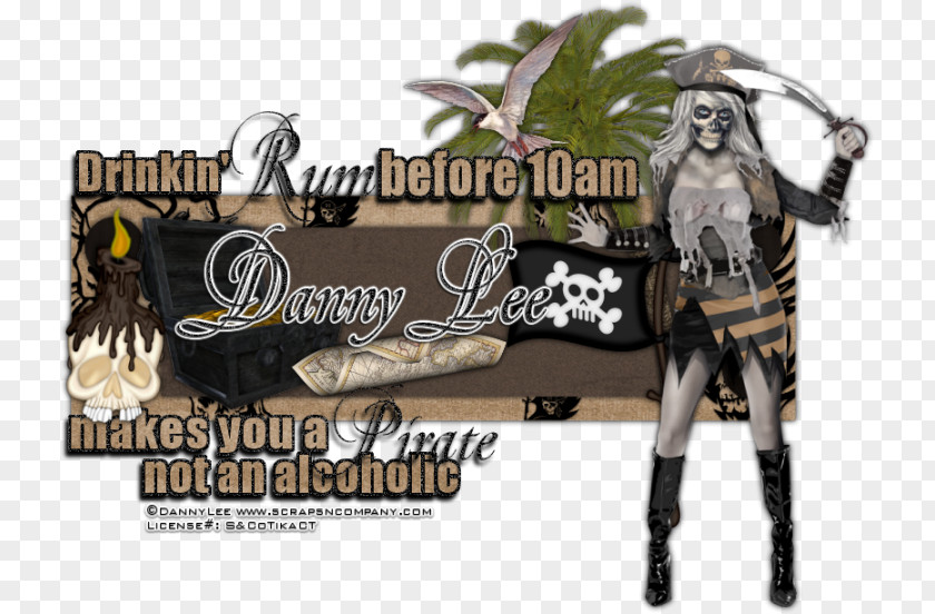 Pirate Rum Action & Toy Figures Brand Font PNG