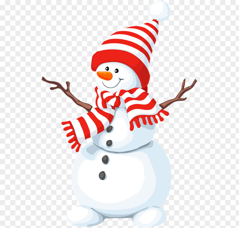 Snowman Wearing Scarf Stock Photography Illustration PNG