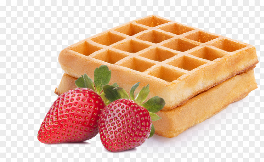 Strawberry Belgian Waffle Ice Cream PNG