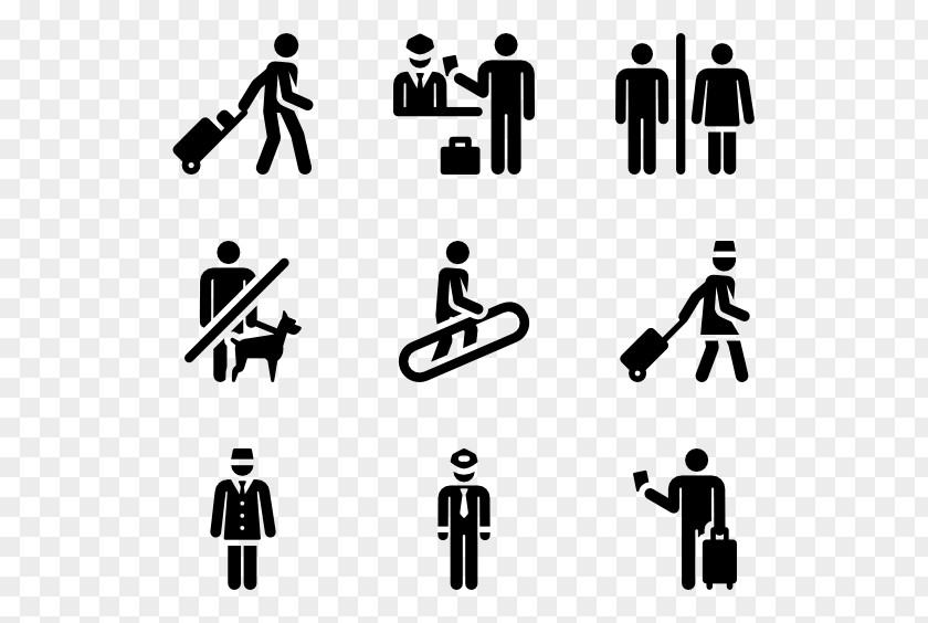 Arrival Vector Airport Pictogram Transport PNG