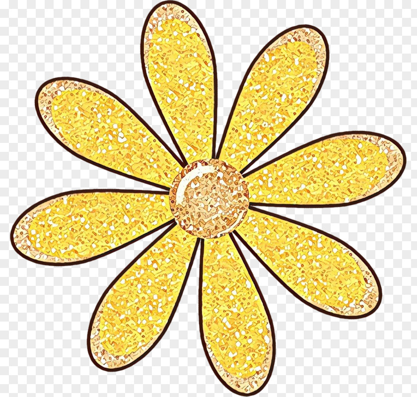 Yellow Flower Petal Plant Wildflower PNG