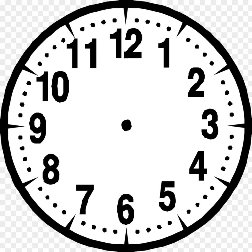 Cartoon Alarm Clock Face Time 24-hour PNG