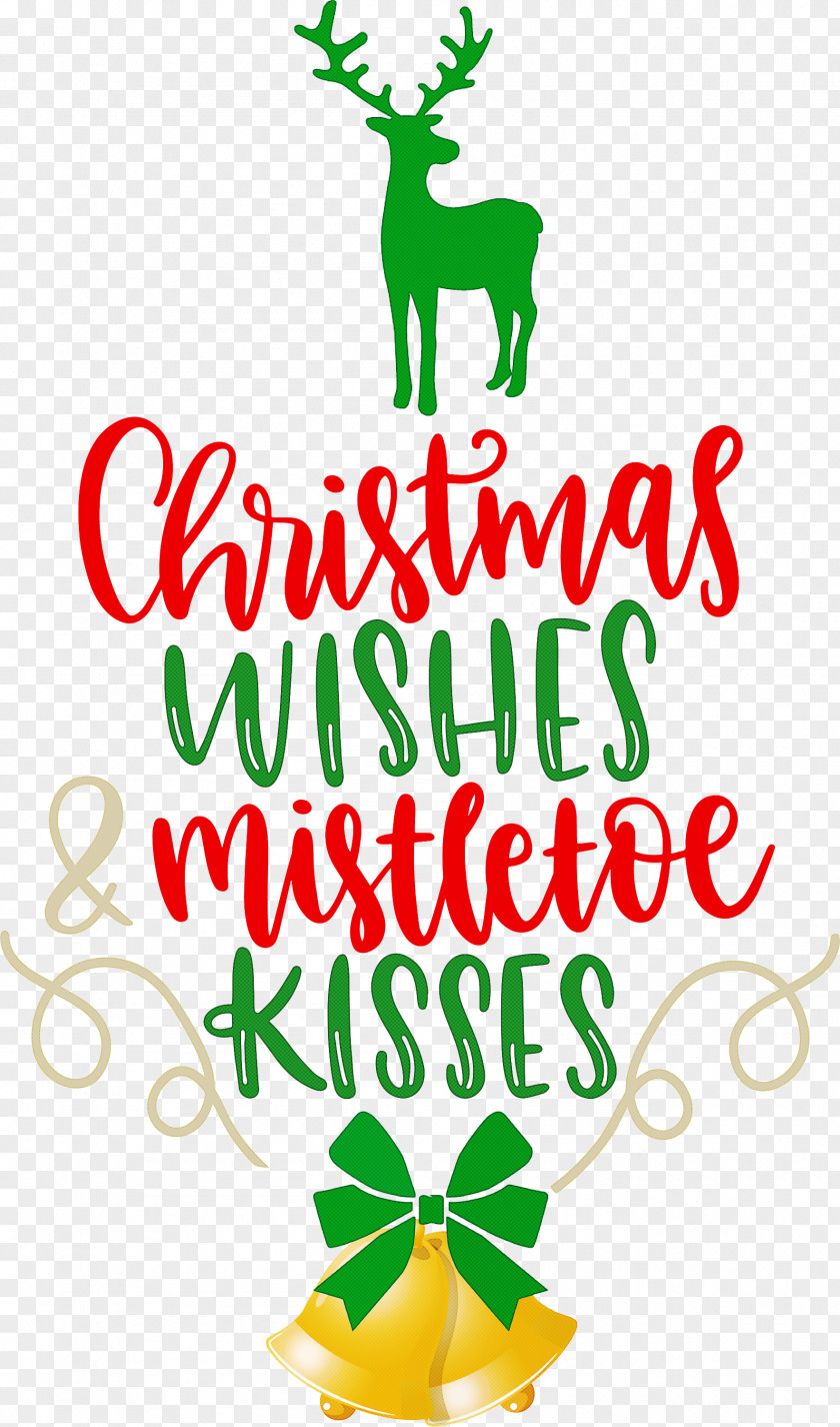 Christmas Wishes Mistletoe Kisses PNG