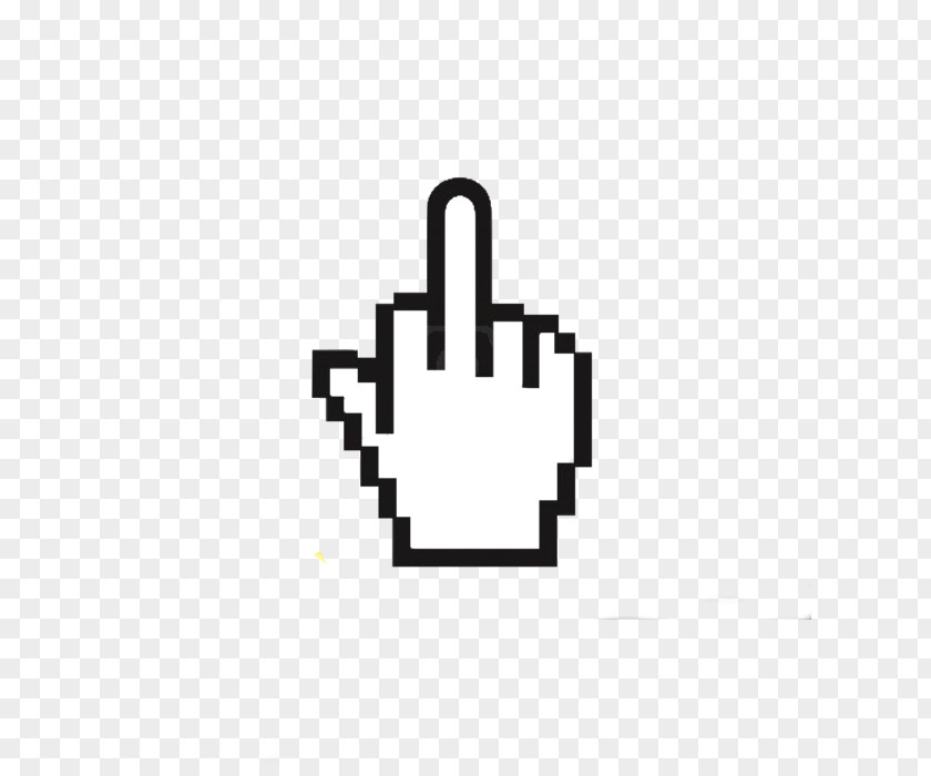 Cursor Middle Finger Index Thumb Hand PNG