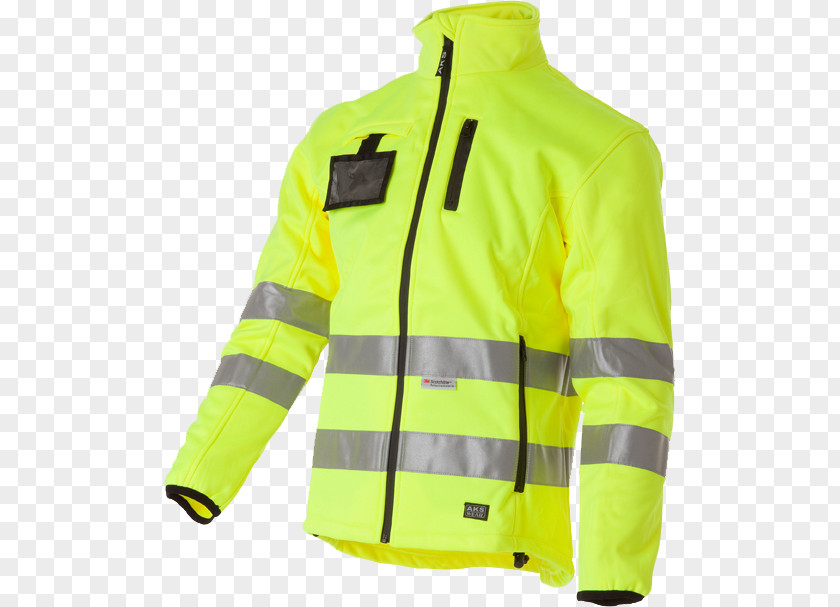 Jacket High-visibility Clothing Polar Fleece Trioscan AS PNG