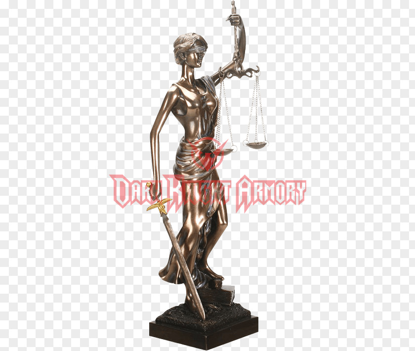 Lawyer Lady Justice Bronze Sculpture Statue PNG
