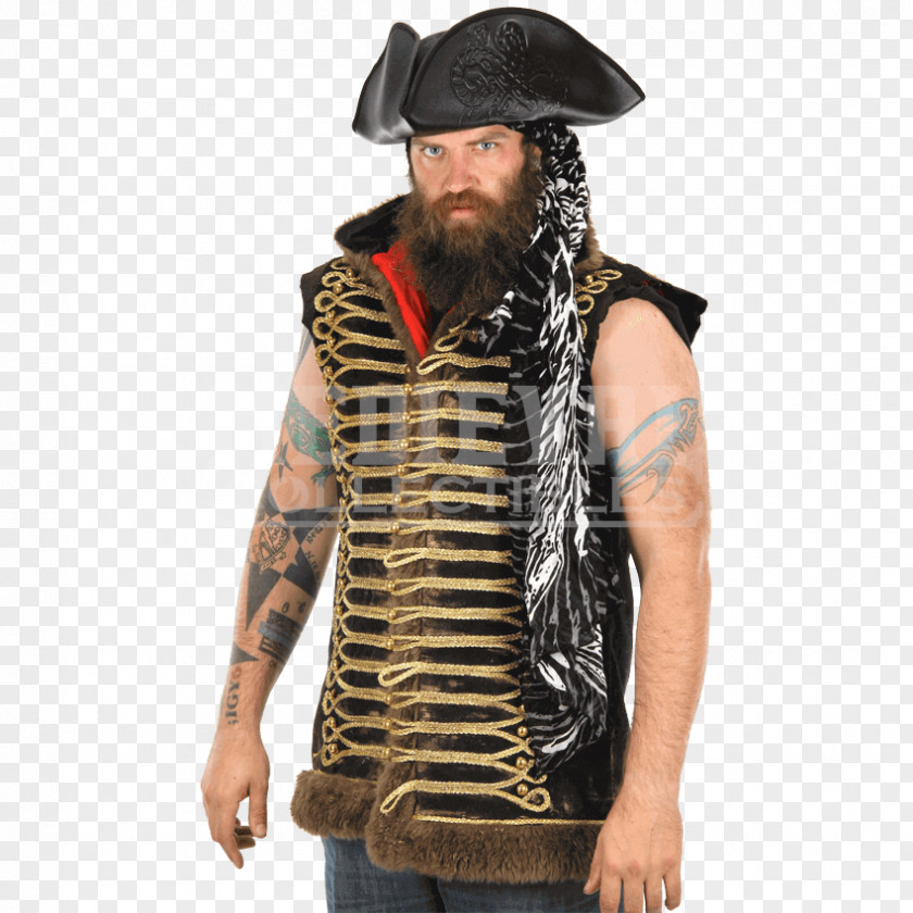 Pirate Hat Tricorne Costume Piracy Wig PNG