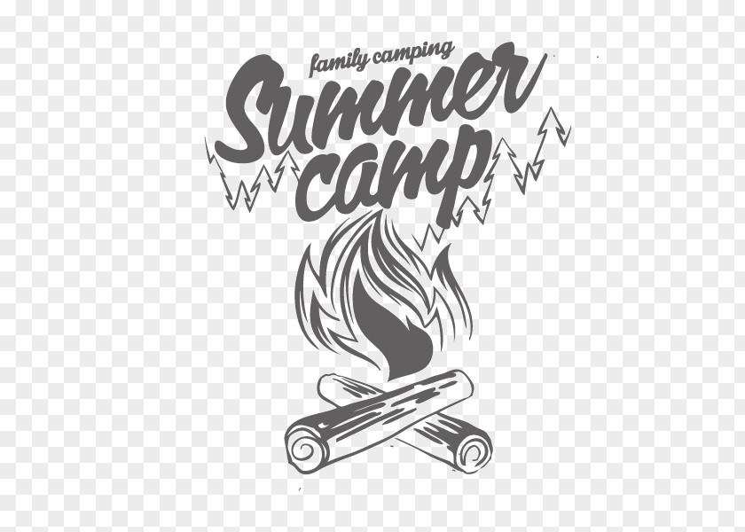 Summer Camp,English Alphabet,Fire,outdoor Camping Typography Shutterstock PNG