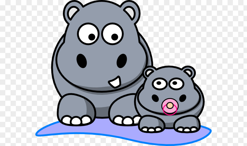 Daniela The Hippopotamus: River Horse Clip Art Cartoon PNG