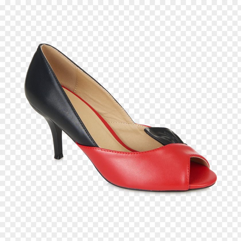 High-heeled Shoe Red Peep-toe Fashion PNG