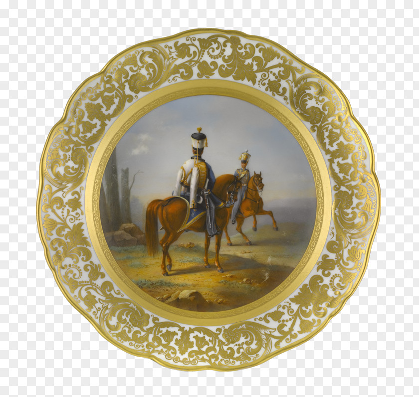 Plate Imperial Porcelain Factory Regiment Soldier PNG