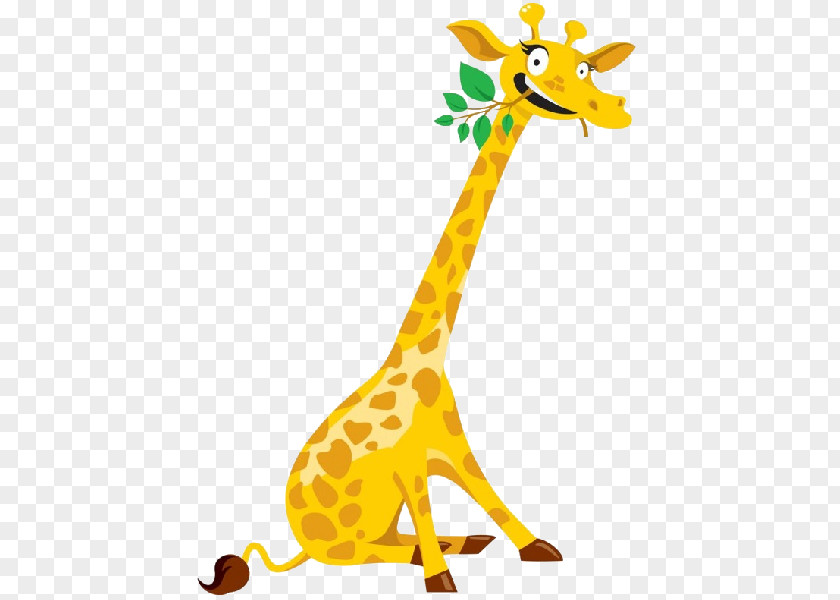 Watercolor Giraffe Drawing Baby Giraffes Clip Art PNG