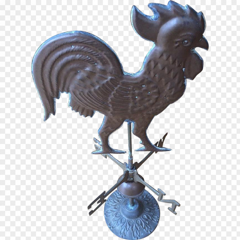Wind Vane Rooster Bronze Sculpture Chicken As Food PNG