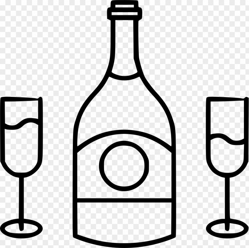 Wine White Vector Graphics Illustration PNG