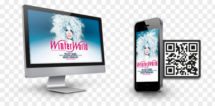 Winter Wallpaper Display Device Multimedia Advertising Product Design PNG