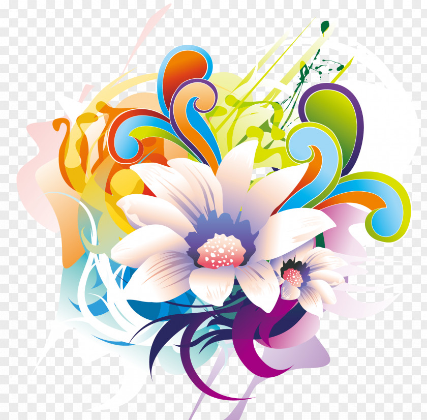European Style Free Flowers Download Euclidean Vector Flower Illustration PNG