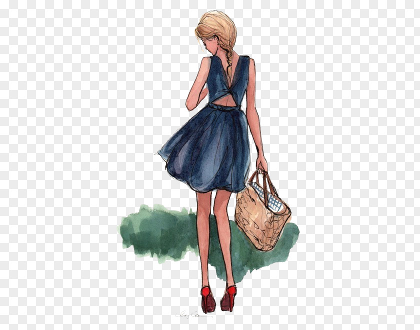 Illustration Fashion Woman Drawing PNG