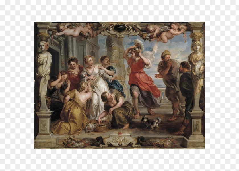 Painting Achilles Discovered Among The Daughters Of Lycomedes Odysseus By Ulysses PNG