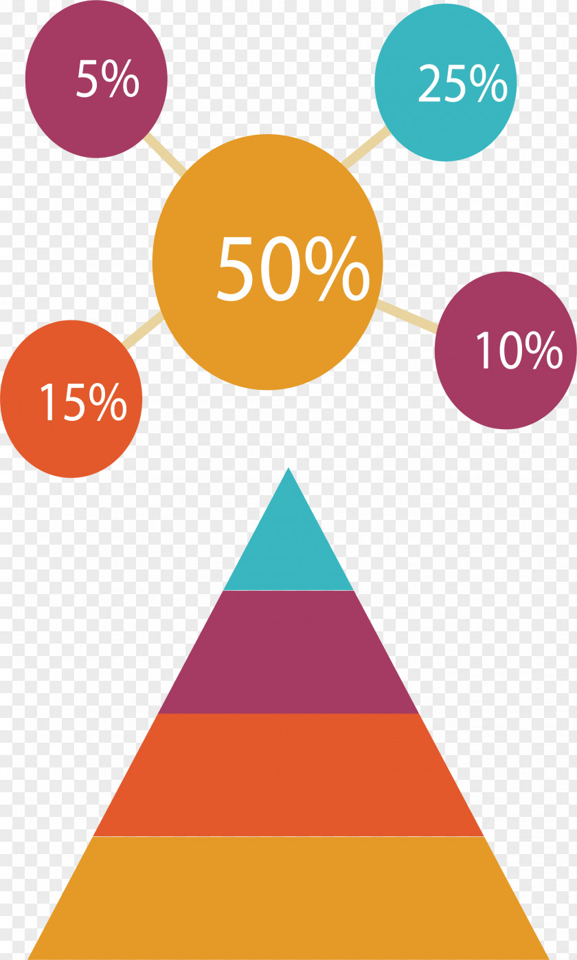 Color In Pyramid Cone PNG