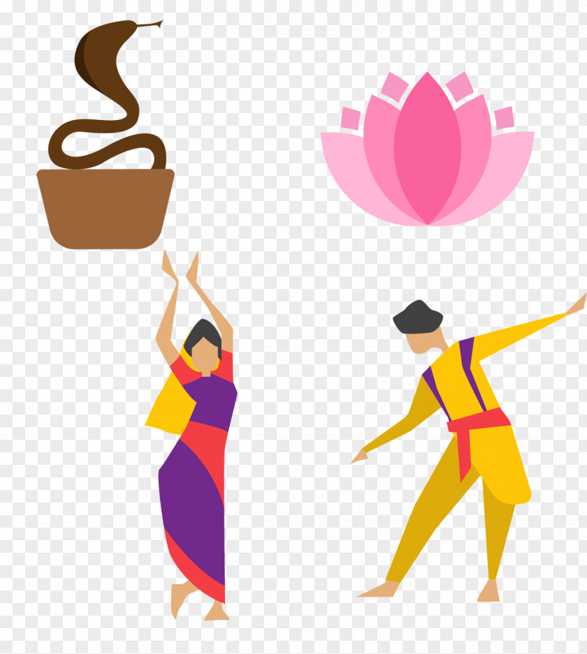 India Style Lotus Dancers Small Icon Material Bollywood Dance PNG