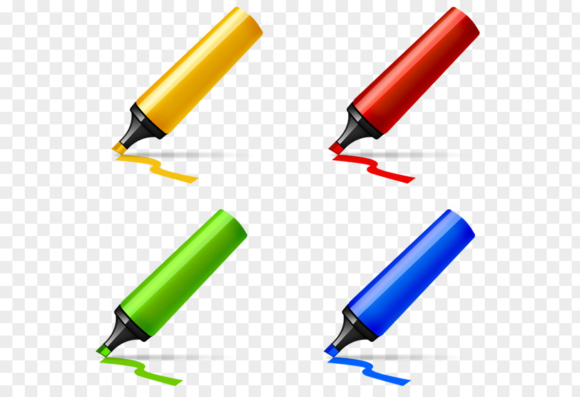 Pen Paper Marker Highlighter PNG