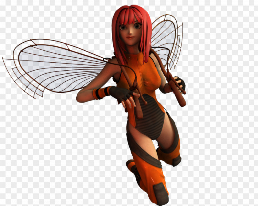 Steampunk Insect Fairy Pollinator Legendary Creature Character PNG